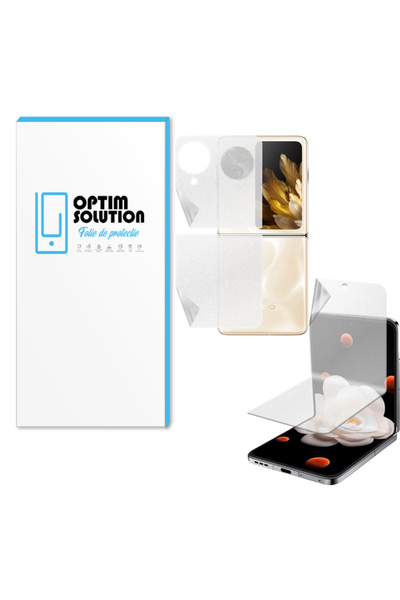 Optim Solution Folie Hidrogel Mat Ecrane + Spate pentru Oppo Find N3 Flip, Te...