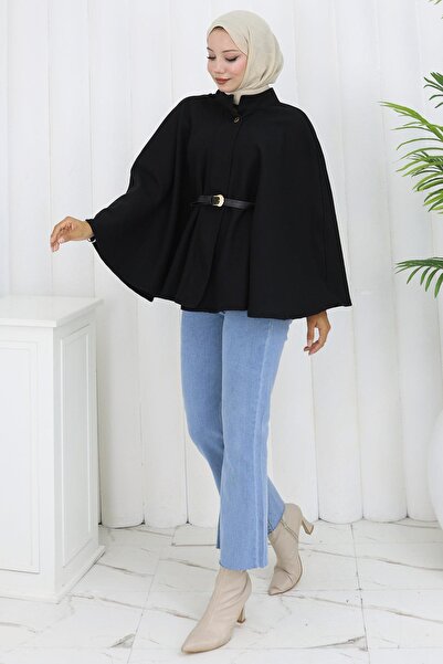 hafsamina Πανσό με ζώνη μαύρο HM2842