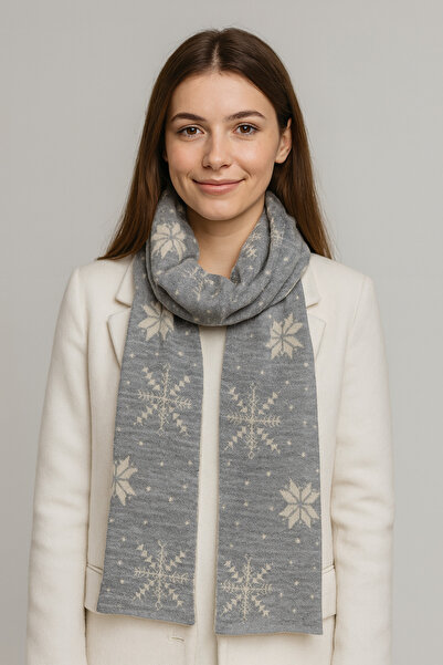 Sebir Moda Eșarfă tricotată tematică de Anul Nou