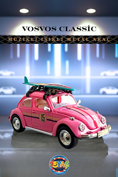 Toyaş Metal Vosvos Işıklı Müzikli Kapıları Açılır Aksesuarlı Model Araba