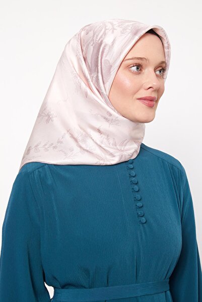 Levidor وشاح حريري من نسيج التويل بنمط الورد التجريدي من A.Pudra