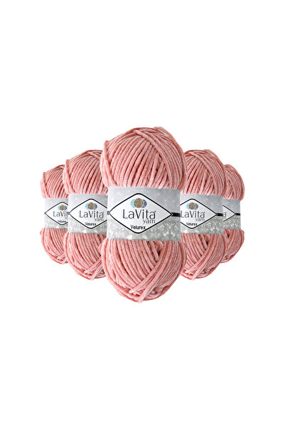 LaVita Yarn Fir de tricotat manual Velurex cu Lurex 90% Poliester 10% Lurex 5...