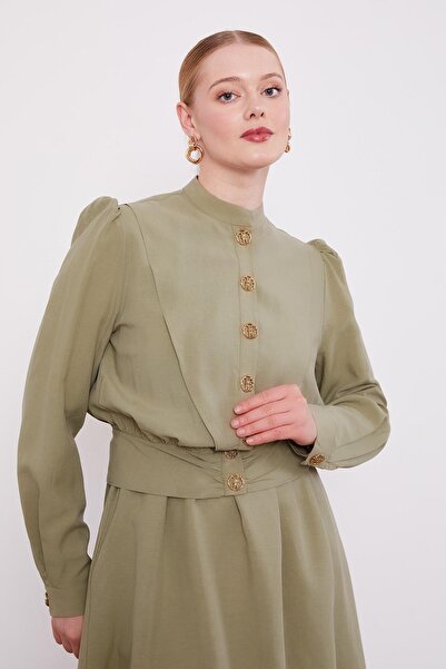 Levidor Green Padded Cupra Jacket Set