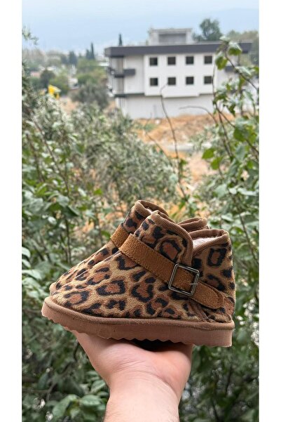 ÖZDE shoes Kışlık içi kürklü ultra rahat cırtlı tokalı çocuk botu