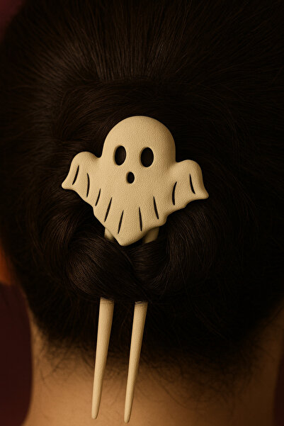 tredblock Halloween Themed Hair Clip Sweet Ghost Barrette