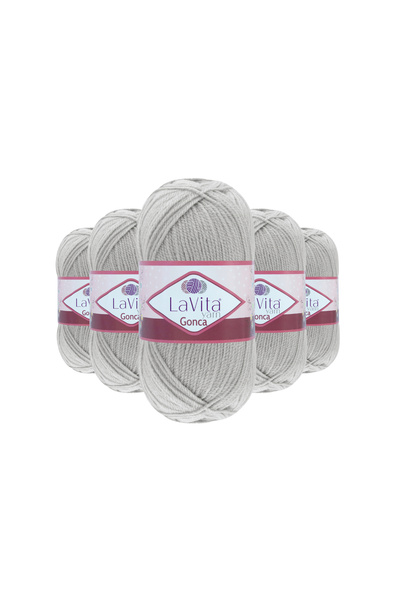 LaVita Yarn Fir pentru tricotat manual Gonca 100% acrilic 500gr 5 BUCĂȚI (601...