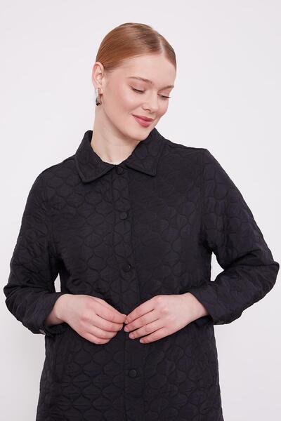 Levidor Black Snap Fastener Quilted Double Set