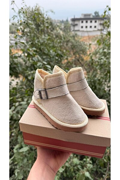 ÖZDE shoes Kışlık içi kürklü ultra rahat cırtlı tokalı çocuk botu