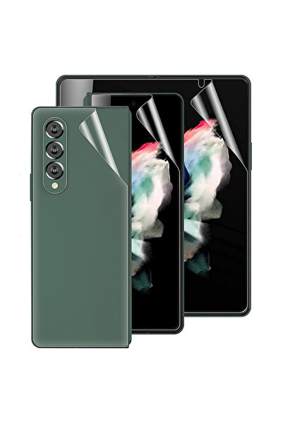 Optim Solution Set Folie Ecran Principal, Display Exterior + Spate pentru Samsung Galaxy Z Fold 3 5G, Silicon
