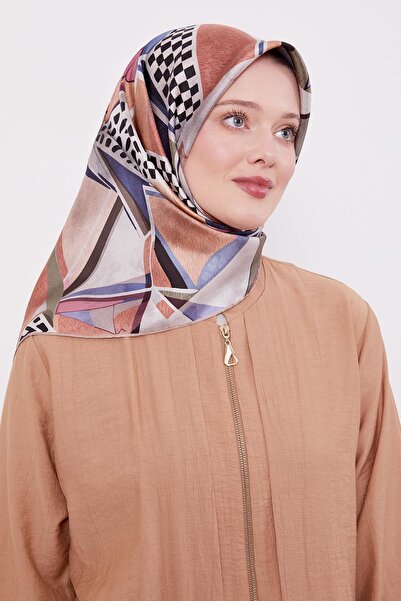 Levidor وشاح حريري بنمط المنك داما