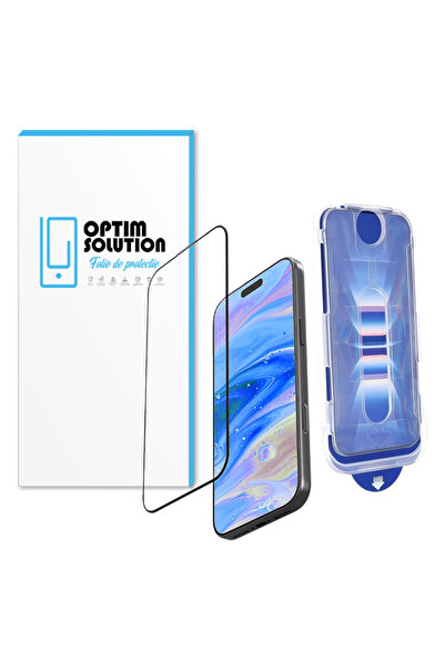 Optim Solution Folie cu Aplicator pentru Apple iPhone 17 Pro, sticla, Rezistenta 9H, Automatic Alignment