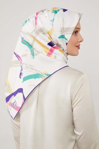 Levidor وشاح شبكي بنمط طلاء أرجواني