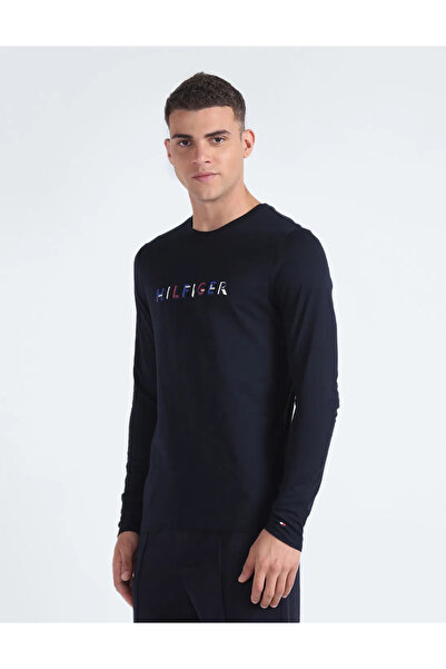 Tommy Hilfiger Typographic Print Long Sleeve T-Shirt