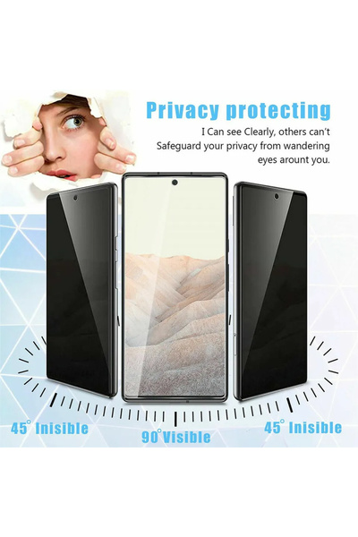 Optim Solution Μεμβράνη υδρογέλης απορρήτου για το Google Pixel 9, αντικατασκοπευτική, ολεοφοβική λειτουργία, μαύρη