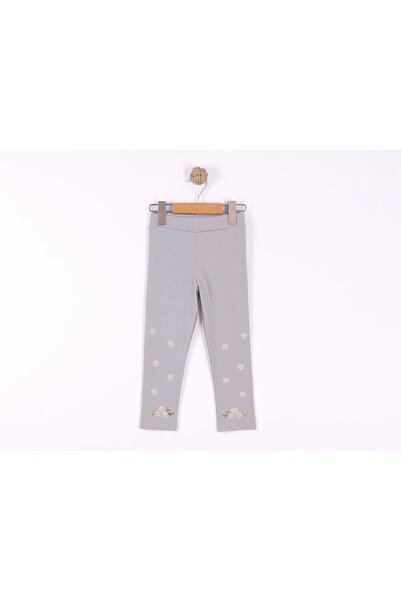 Cevval Minigirls Extra Stretchy Luxury Leggings with Flower Patterned Lycra and Ribbed Elastic Waist