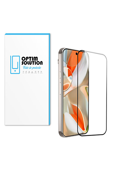 Optim Solution Folie Sticla securizata 5D pentru Google Pixel 9a, Rezistenta 9H, Anti-fingerprint, Clear