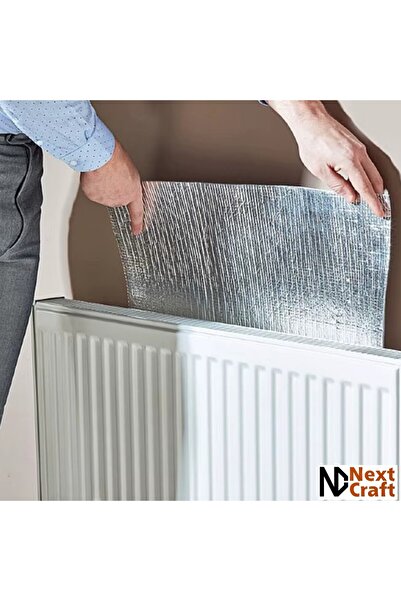 Next Craft Petek Arkası Isı Yalıtım Levhası 5 mm Kalınlık 100x100 cm Kalorifer Radyatör Arkası Folyo