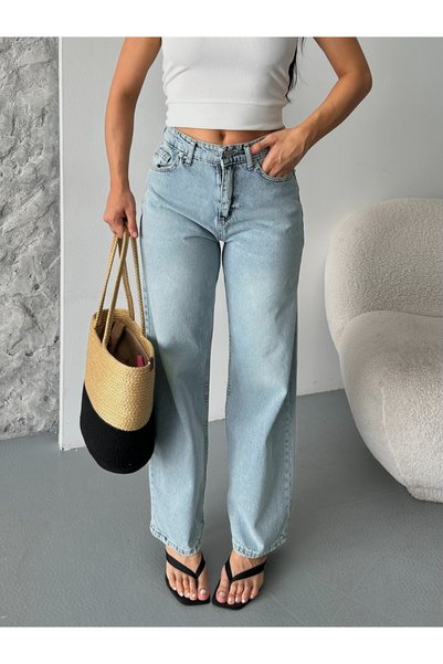 AYSAMOOD Palazzo Blue Jeans