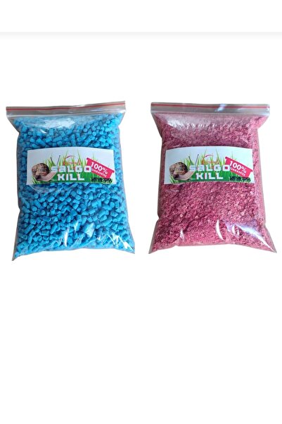 SalGoKill Salyangoz Sümüklü Böcek ilaçları/Pelet Yem 500GR/Kırmızı Toz 500GR ...