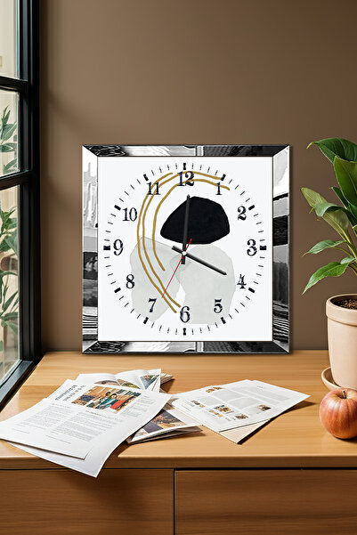 Zevahir Mobilya Dekorasyon Ceas de perete decorativ din MDF cu tematică Minim...