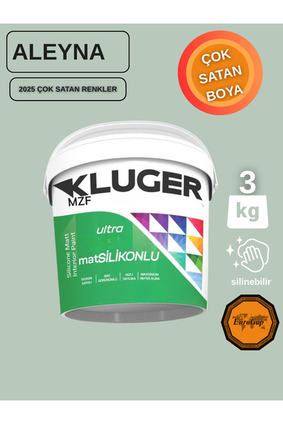 MZF KLUGER ULTRA MAT SİLİKONLU İÇ CEPHE BOYASI - SİLİNEBİLİR BOYA 3KG