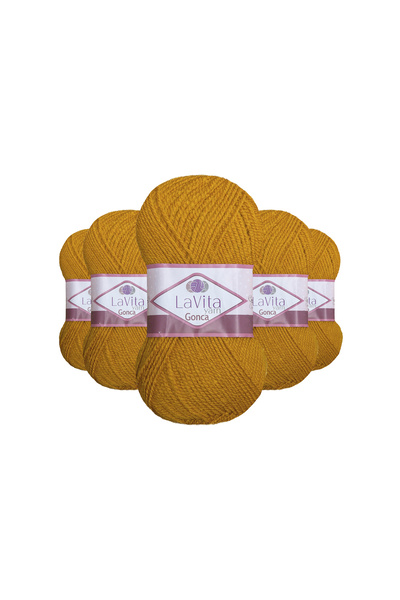 LaVita Yarn Νήμα για πλέξιμο στο χέρι Gonca 100% Ακρυλικό 500γρ 5 ΤΕΜΑΧΙΑ (20...