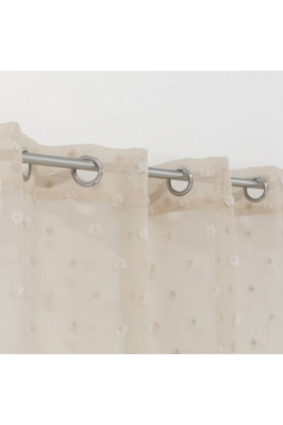 OEM Decorative curtain with rings, small shading fabric, size 140 x 260 cm, Beige