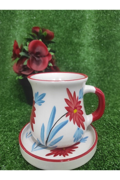 Home Coffee Cup with Saucer, Large 280ml Model