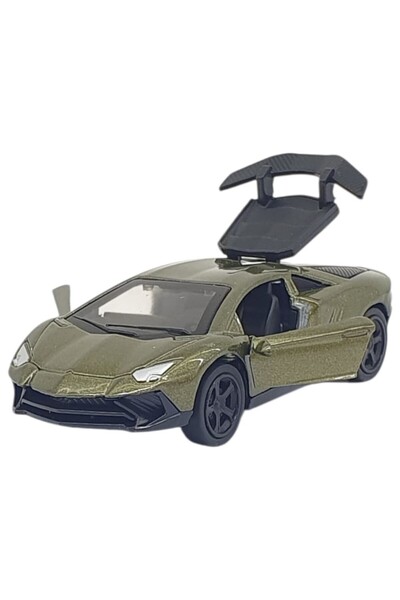 Vardem Çek Bırak Metal Küçük Arabalar 8 cm - 6411A - Haki