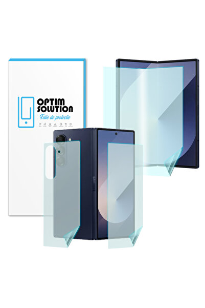 Optim Solution Folie Hidrogel Ecrane + Spate pentru Samsung Galaxy Z Fold6, Fold 6, Silicon, Clear