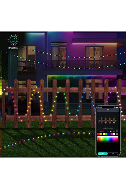 OEM Șir de lumini inteligente LED RGB cu Bluetooth, alimentat prin USB, 10 m