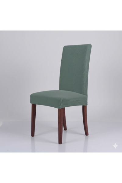 OEM Husă decorativă elastică pentru scaun, verde mentă – Pentru scaune fără b...