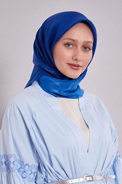 Levidor Navy Blue Double Color Amber Scarf