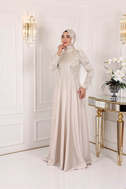 Prive SATEN SACAKLI ABİYE 03