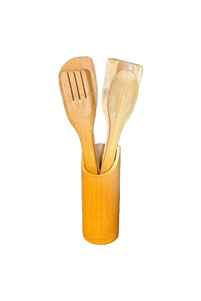 OEM Set 4 linguri de lemn cu suport, culoare