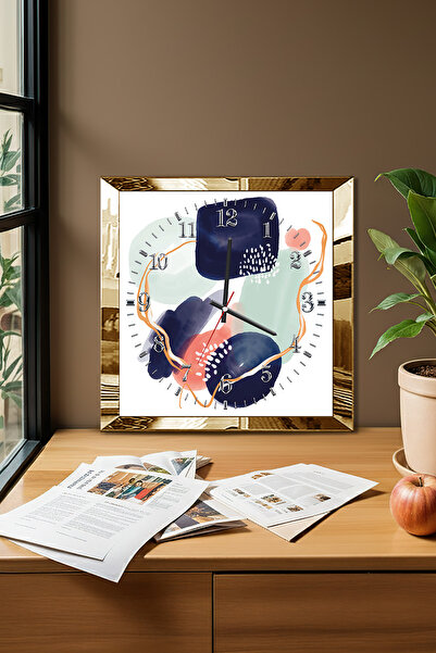 Zevahir Mobilya Dekorasyon Διακοσμητικό ρολόι τοίχου MDF με θέμα τον χρόνο με...