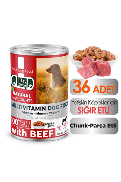 DR.DİYOR Dr. Diyor Sığır Etli Yetişkin Köpek Maması 36 Adet