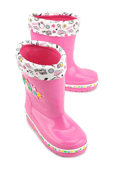 MİYA KIŞLIK GEZER ÇOCUK SU GEÇİRMEZ İÇİ POLAR SICAK ASTARLI KIZ ERKEK YAĞMUR ÇİZMESİ BOT