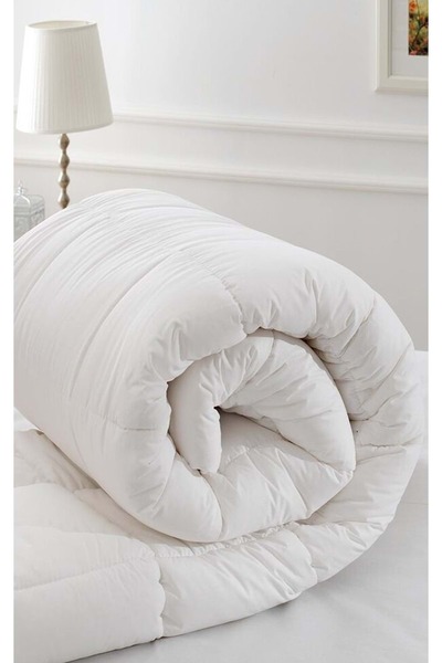 Özdilek Ranforce Cotton Fabric Single Size Silicone Quilt-Cream