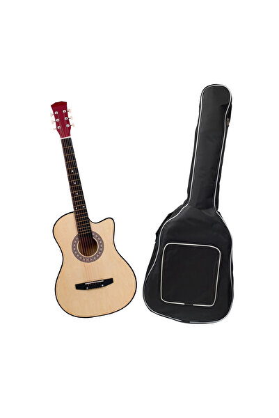 Depox Klasická gitara, 95 cm, drevo a puzdro súčasťou balenia, béžová