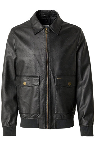 Guess Monogram Erkek Siyah Ceket M5YL01WGUC0-P9UI