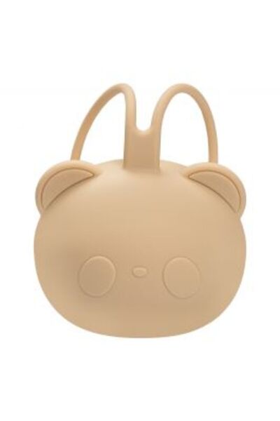 APPEKIDS Suport pentru suzeta din silicon, AppeKids, The Little Bear - Bubble Beige