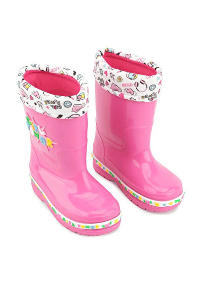 MİYA KIŞLIK GEZER ÇOCUK SU GEÇİRMEZ İÇİ POLAR SICAK ASTARLI KIZ ERKEK YAĞMUR ÇİZMESİ BOT