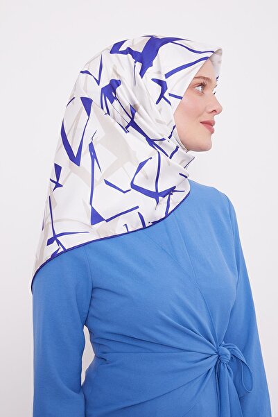 Levidor وشاح من نسيج التويل بنمط الشقوق الأرجوانية