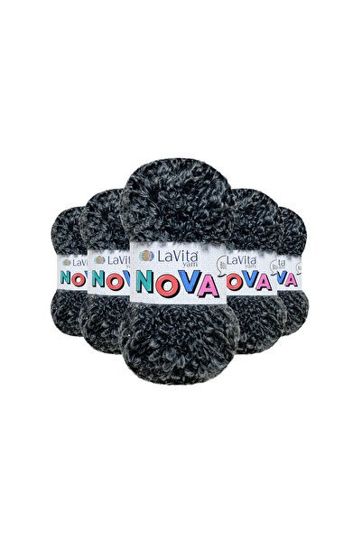 LaVita Yarn Nova Hand Knitting Yarn 20% Polyester 80% Acrylic 500Gr 5 Pieces ...