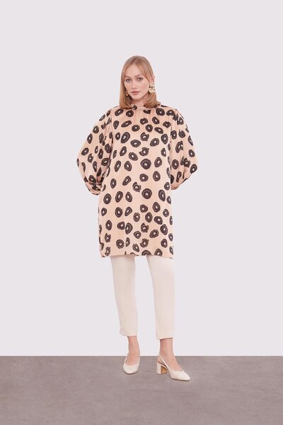 Levidor تونيك منقوش دائري اللون من Camel