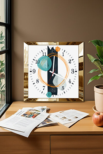 Zevahir Mobilya Dekorasyon Ceas de perete decorativ din MDF cu tematică Flow ...