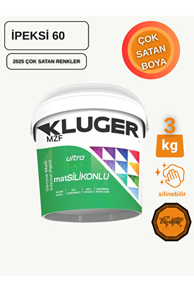 MZF KLUGER ULTRA MAT SİLİKONLU İÇ CEPHE BOYASI - SİLİNEBİLİR BOYA 3KG