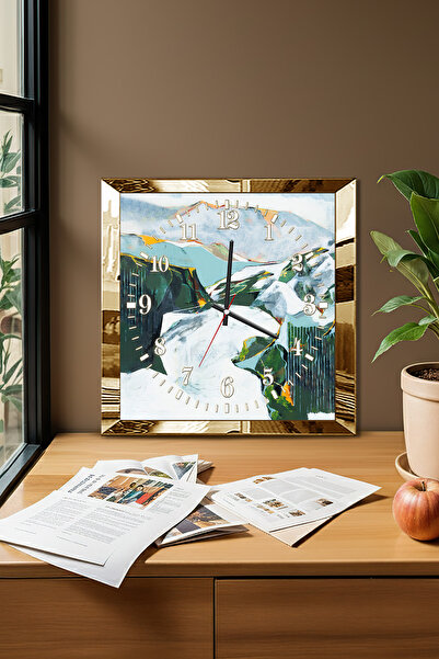 Zevahir Mobilya Dekorasyon Διακοσμητικό ρολόι τοίχου από MDF με θέμα Cold Pea...