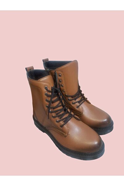 GenelTedarik KADIN KAHVERENGİ DÜZ TABAN KAR BOTU